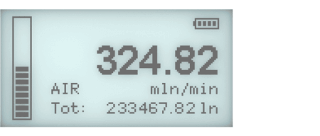 Touch display of digital massflow meters red-y compact series II