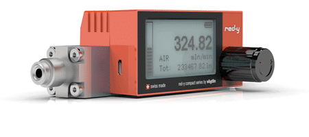 Batteriebetriebene digitale Massenmesser für Gase red-y compact series